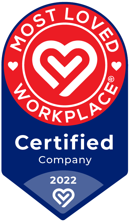 Most Loved Workplace Certified Company 2022 logo